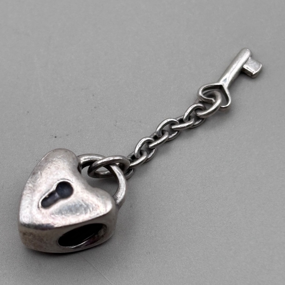 PANDORA Key to My‎ Heart Charm 925 Sterling Silver Enamel